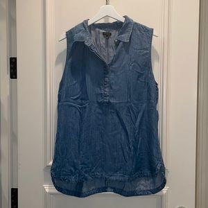 Talbots Denim Sleeveless Top